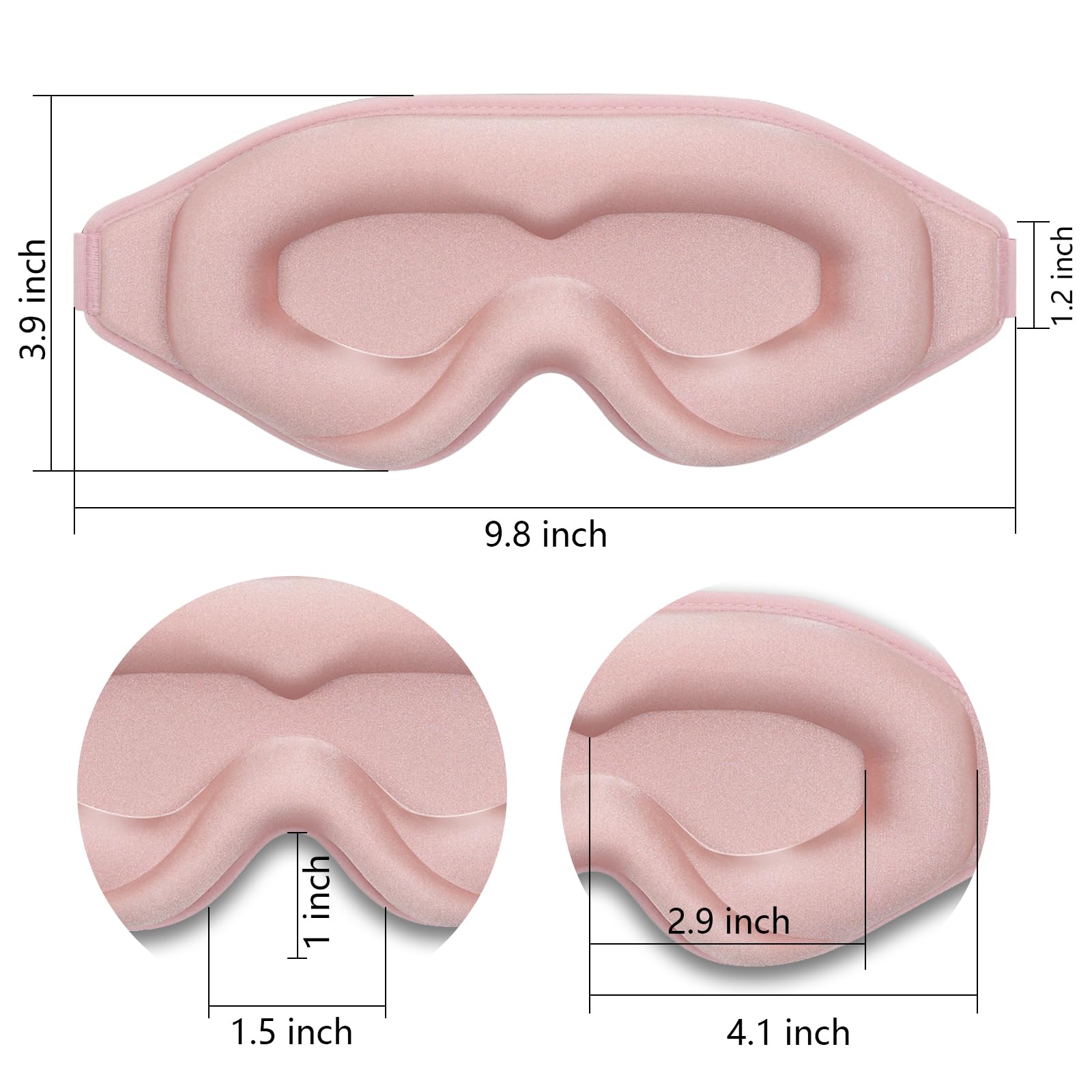 Dec.Metu pink sleep mask adds a soothing bedtime touch