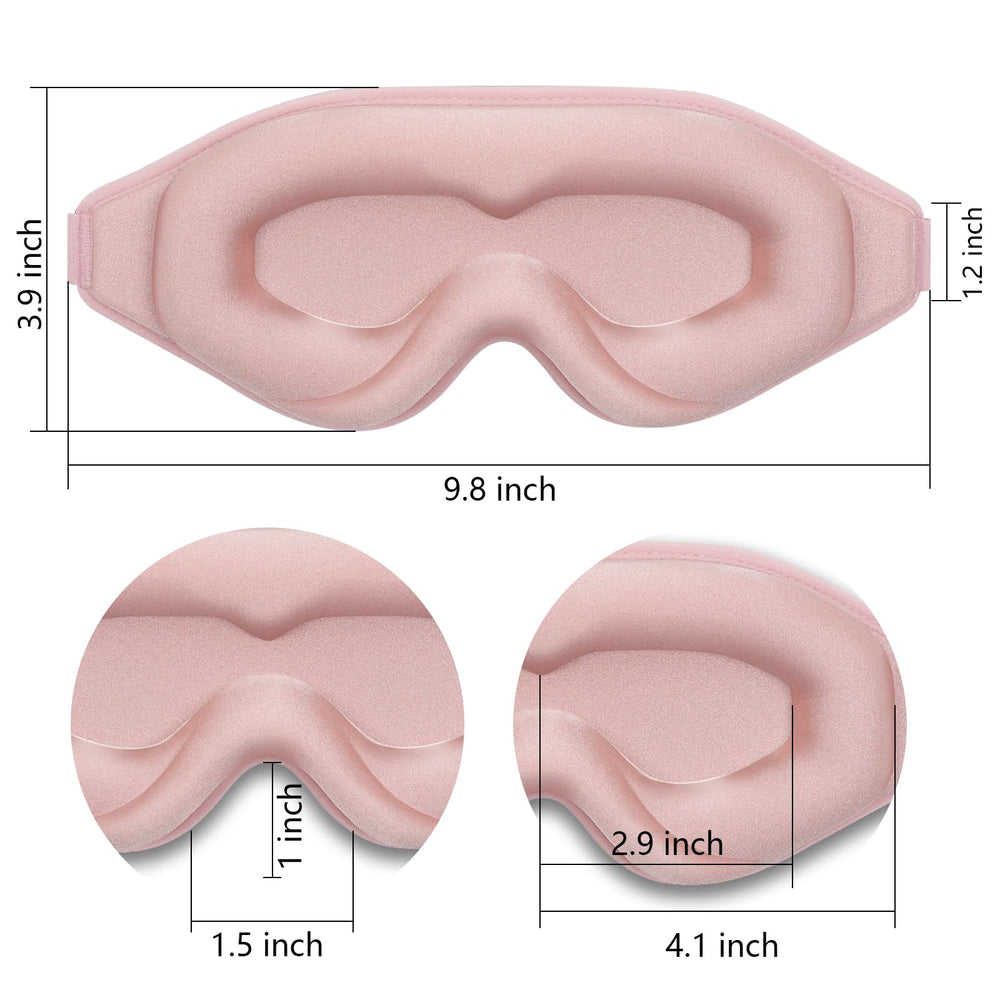 Dec.Metu pink sleep mask adds a soothing bedtime touch