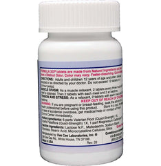 Dee Cee Laboratories Formula 303 tablets, side view, designed for daily natural-relief support
