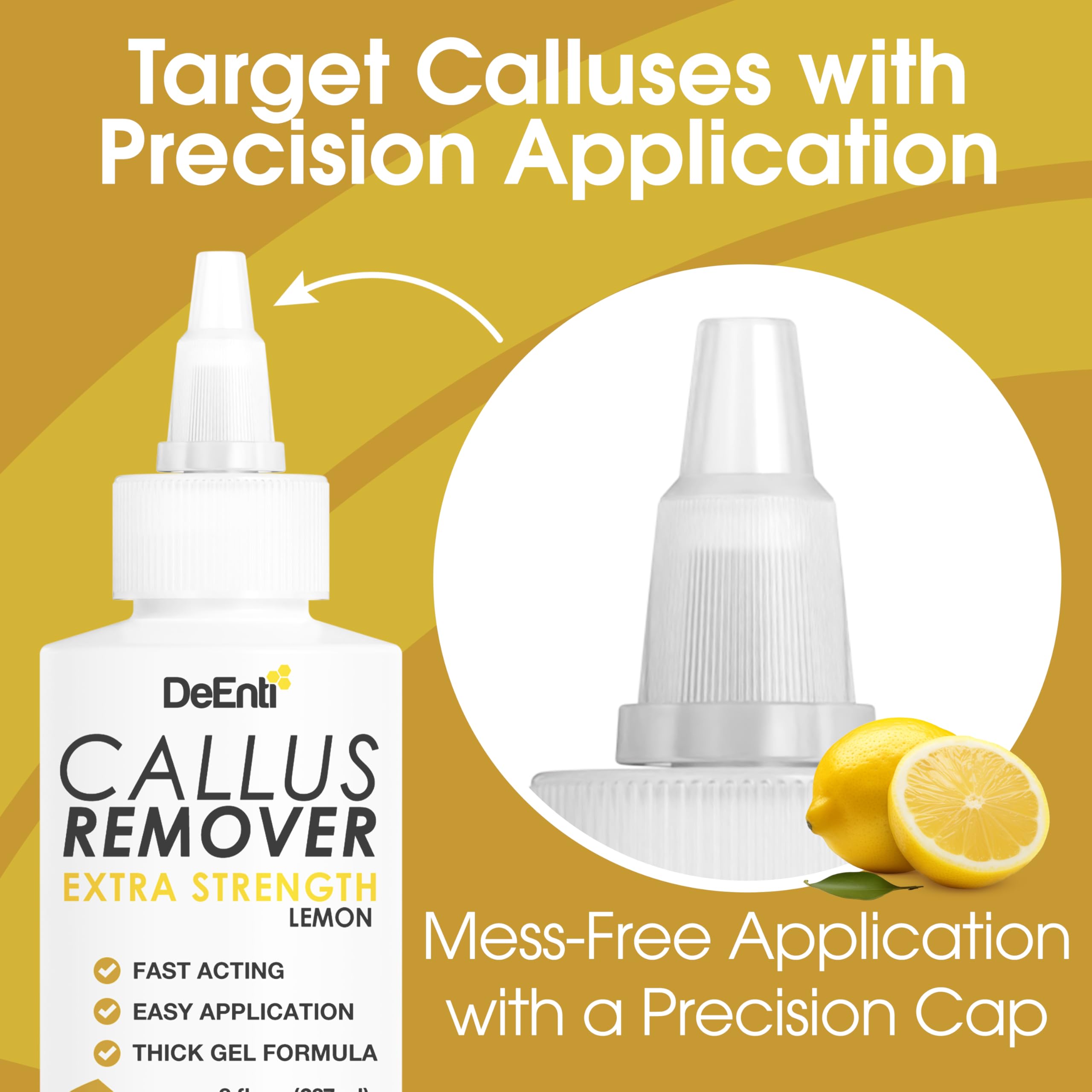 DeEnti callus remover in use for quick five-minute relief