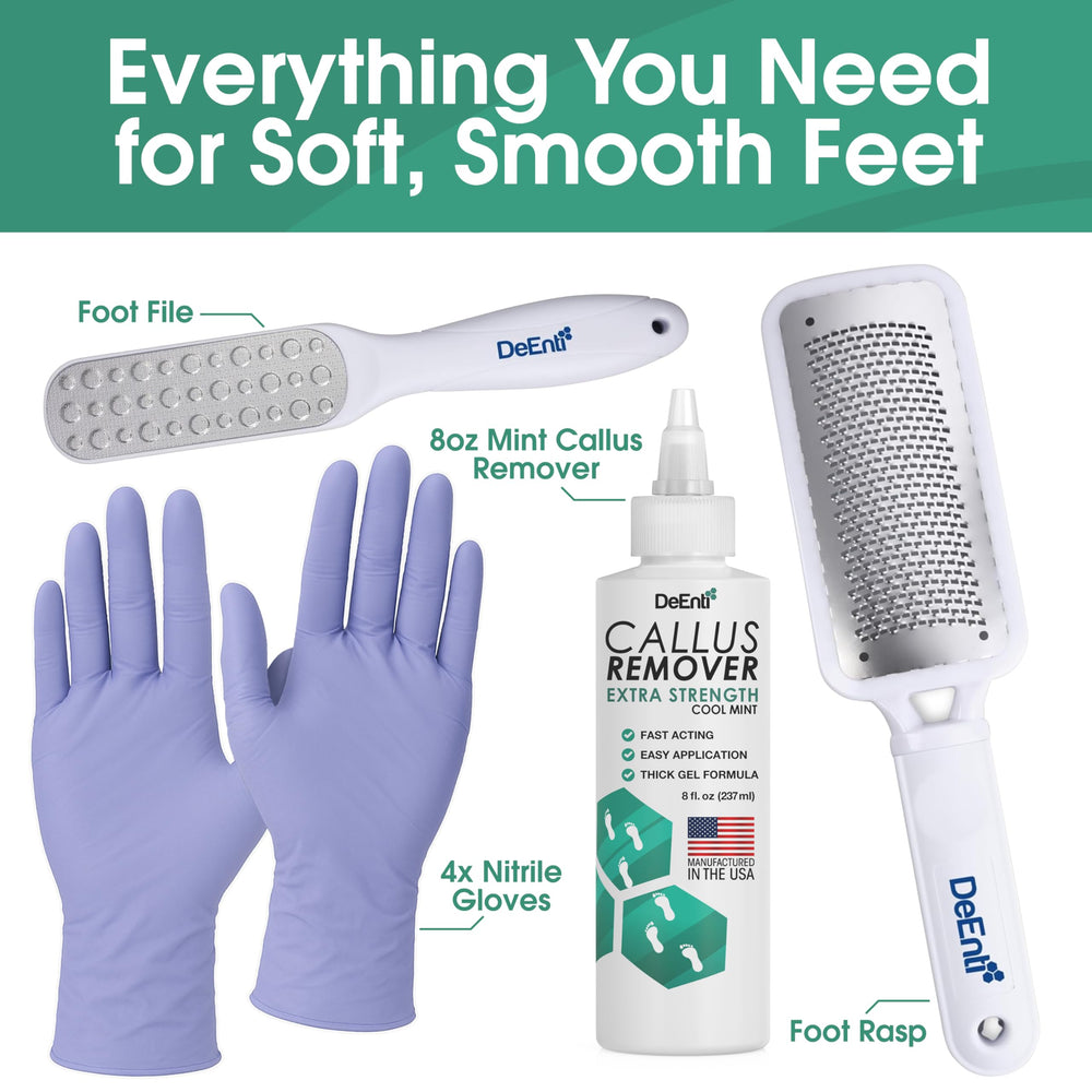 DeEnti metal foot rasp for removing dry skin on heels