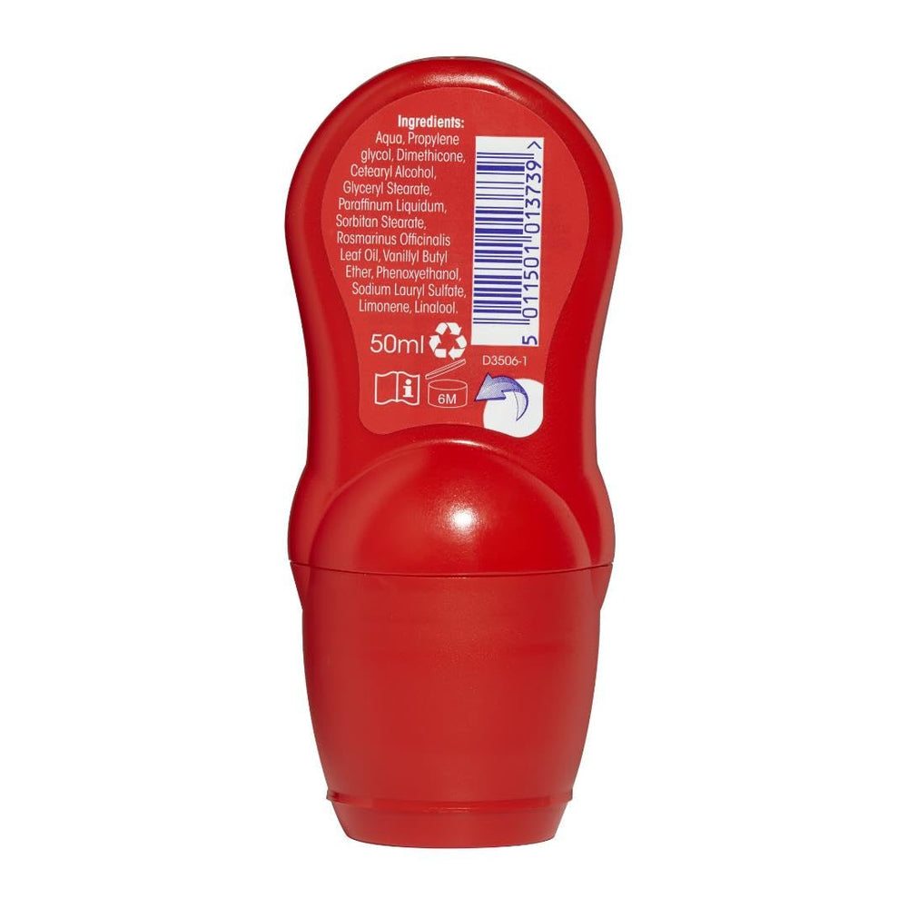 Deep Heat roll-on application on arm for quick warming massage