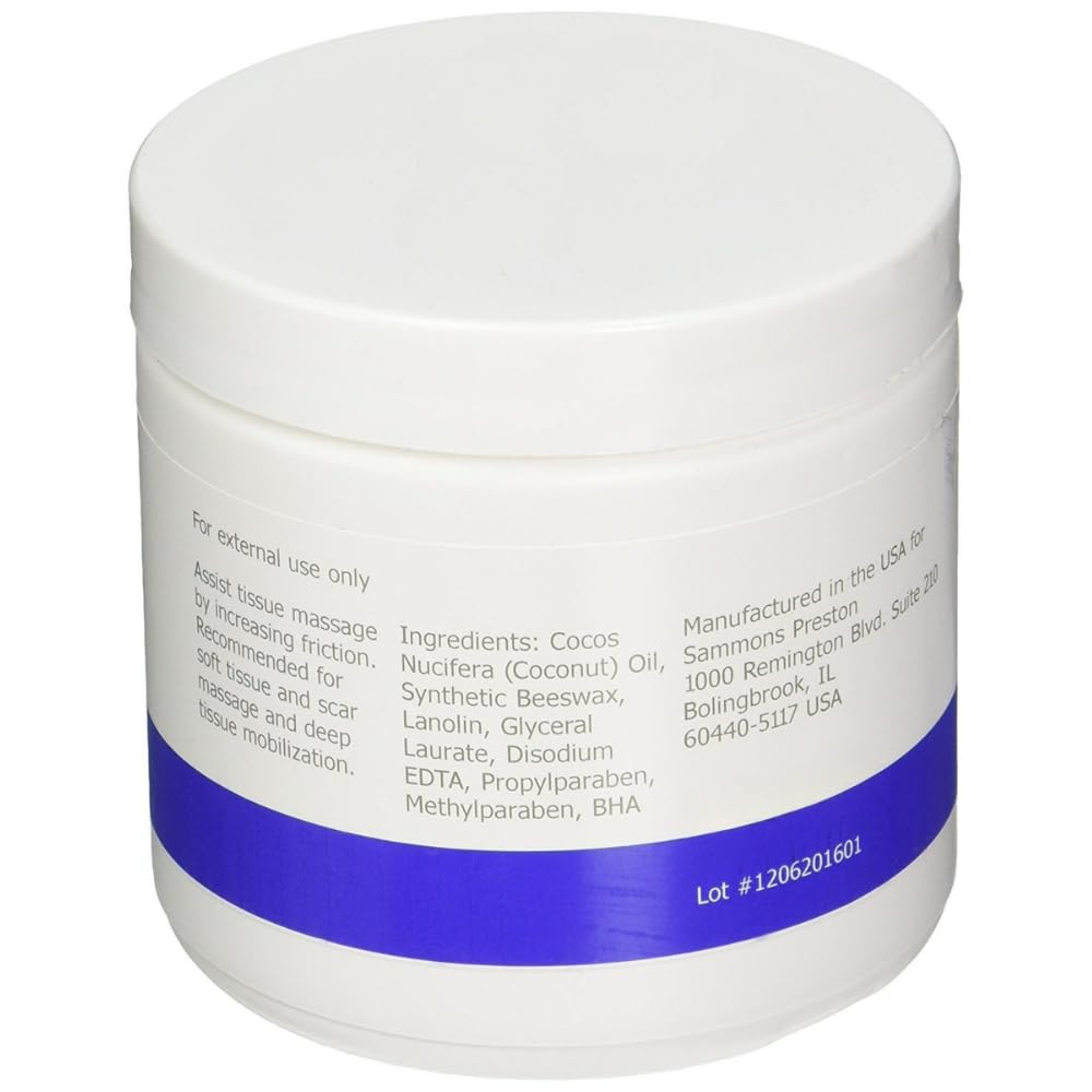 Deep Prep II massage crème application demonstrates smooth glide for targeted soft tissue work.
