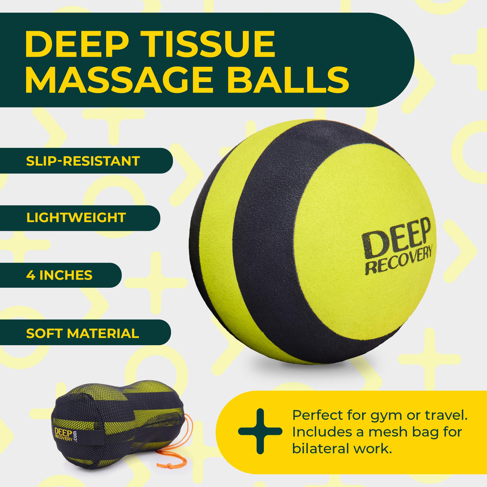 Deep Recovery 4-inch ball for hips and glutes supporting post-workout recovery and flexibility