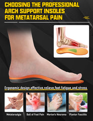 Deepballfeet metatarsal-pads distribute forefoot pressure to ease ball-of-foot discomfort.