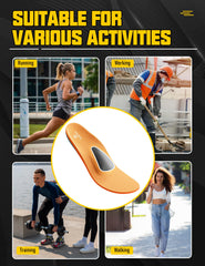 Deepballfeet shock-absorbing-foam with breathable fabric keeps feet cool and comfortable.