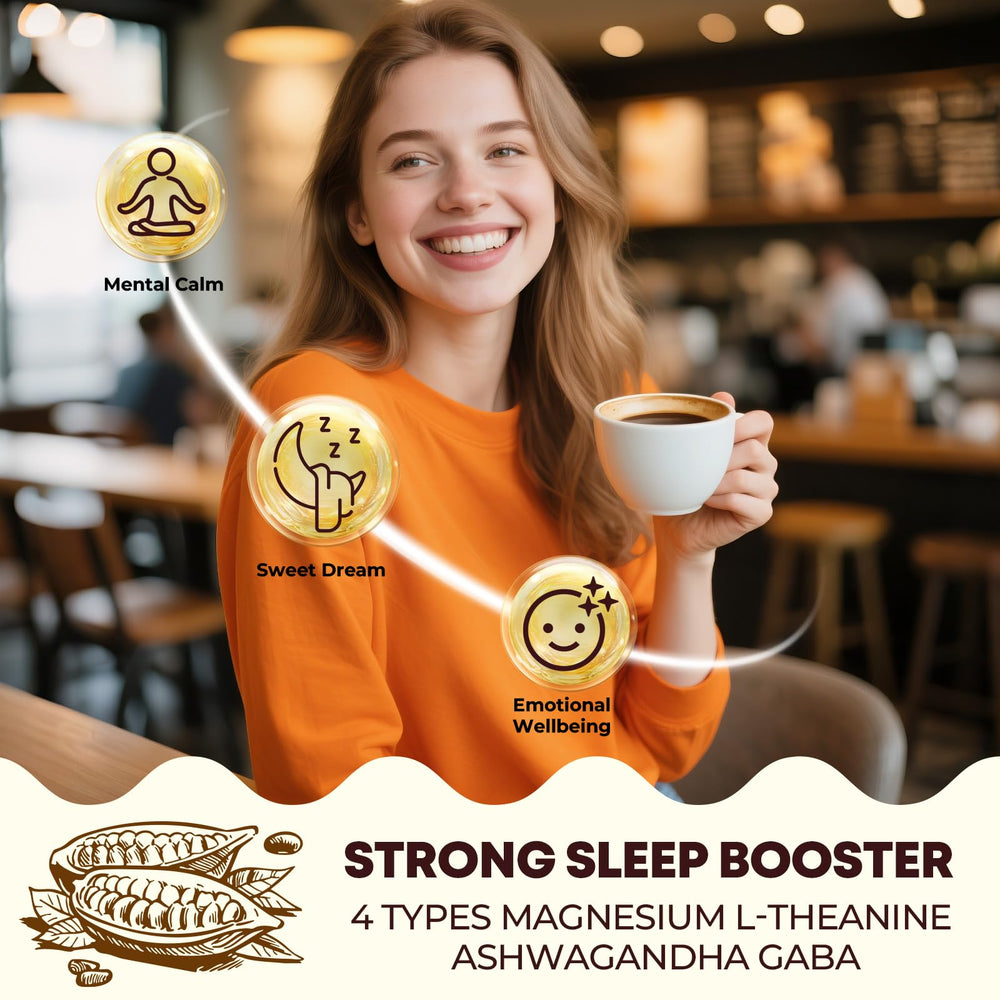 Deepure Dream Chocolate hot cocoa powder pour mug presents a smooth, cozy evening drink
