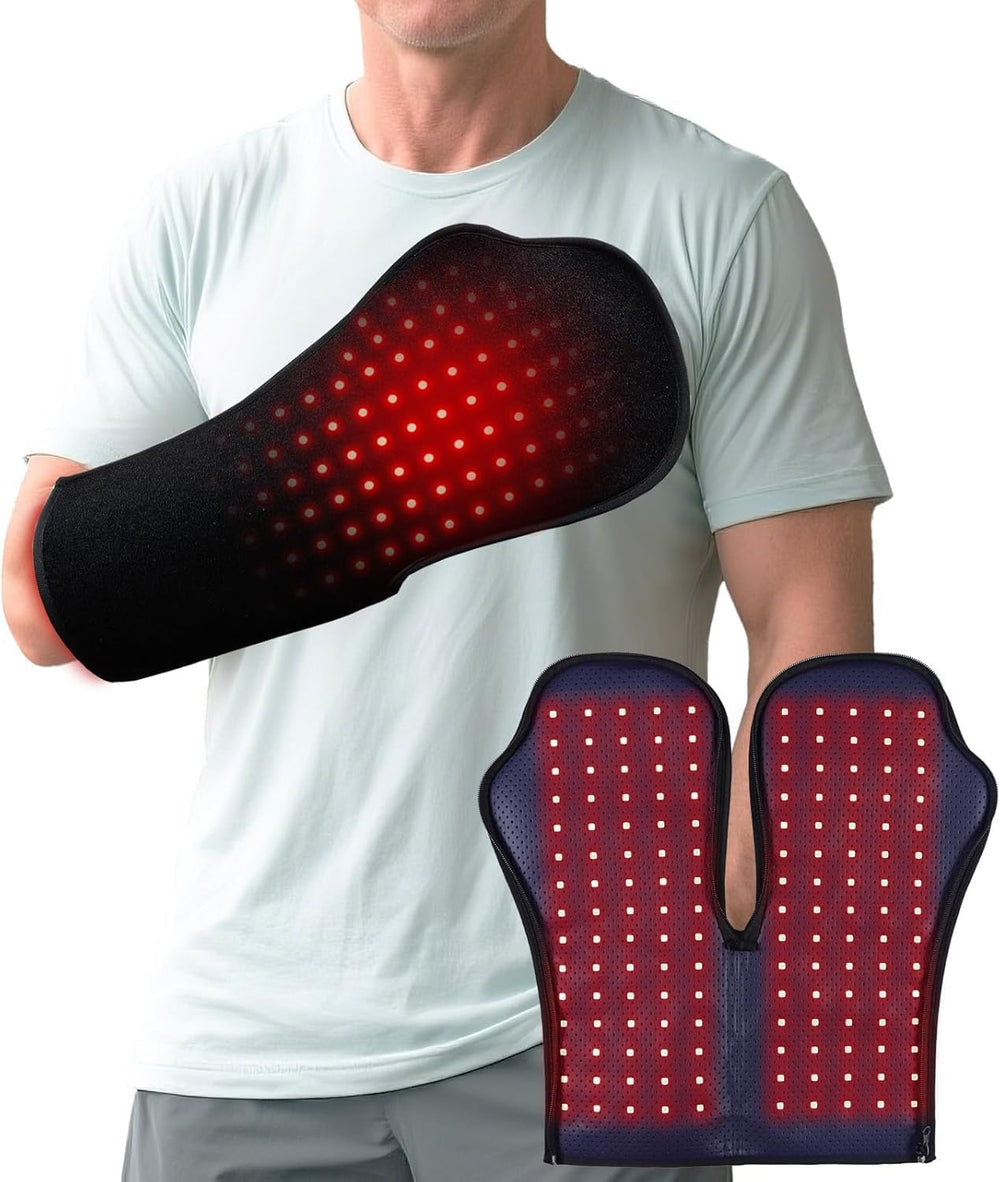 Compact infrared therapy device for versatile at-home wellness routines.