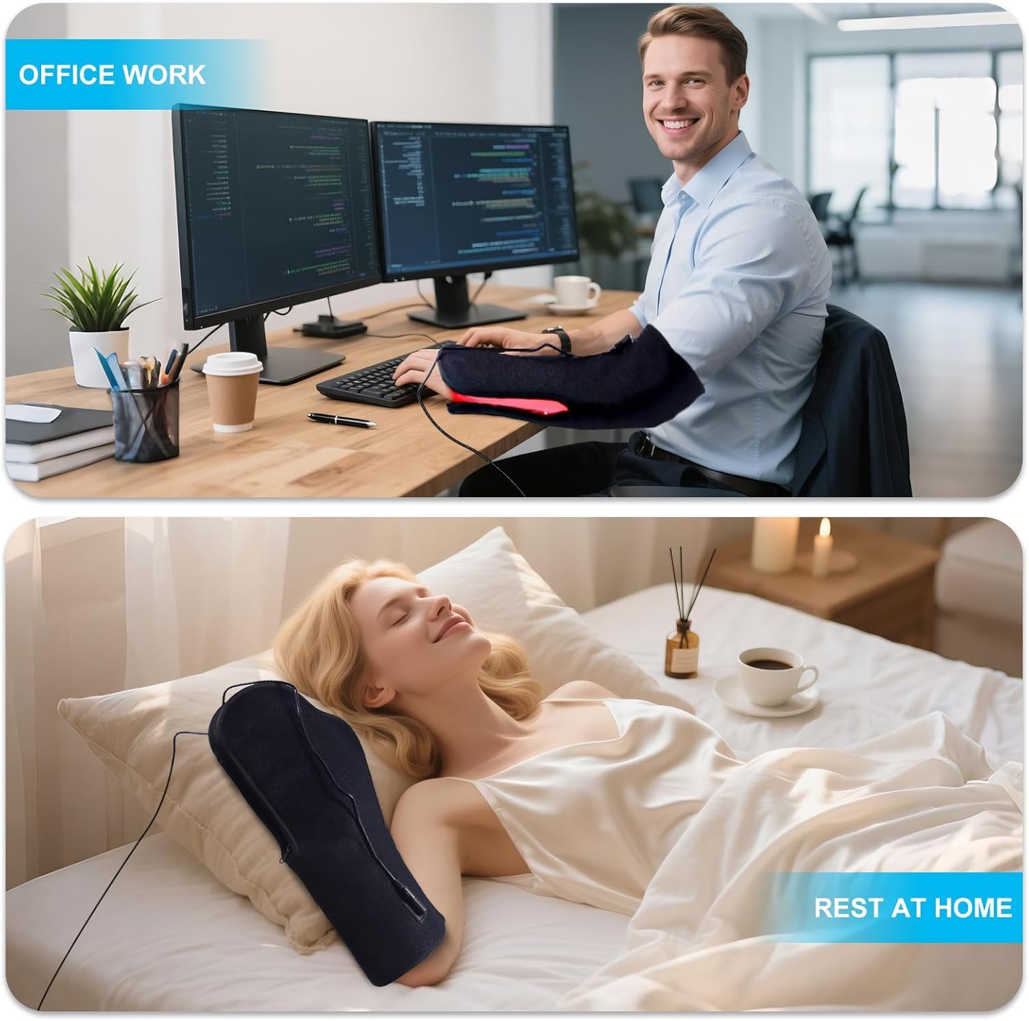 Pulsing mode option for potentially enhanced comfort during sessions.