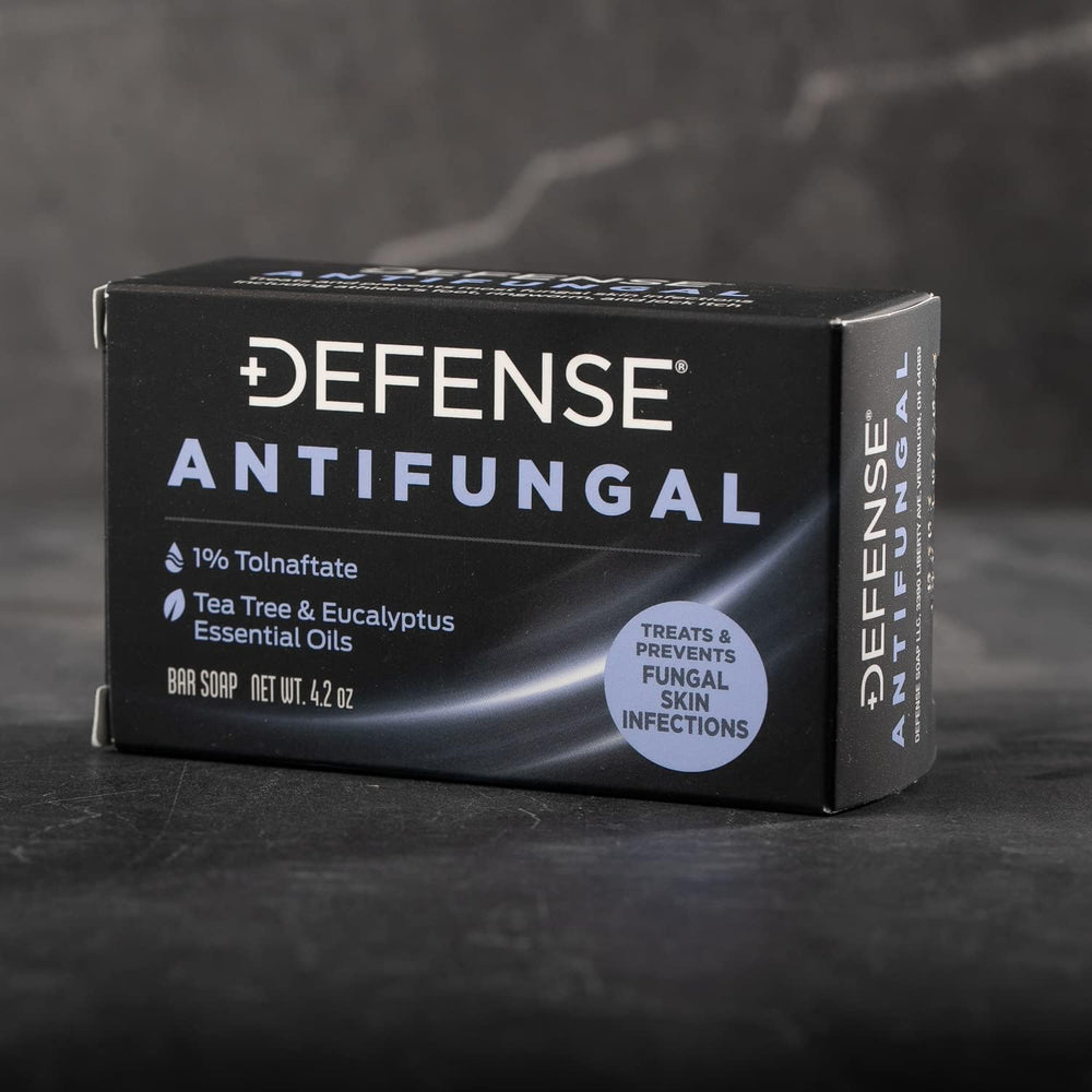 Defense Soap antifungal bar soap application area close-up