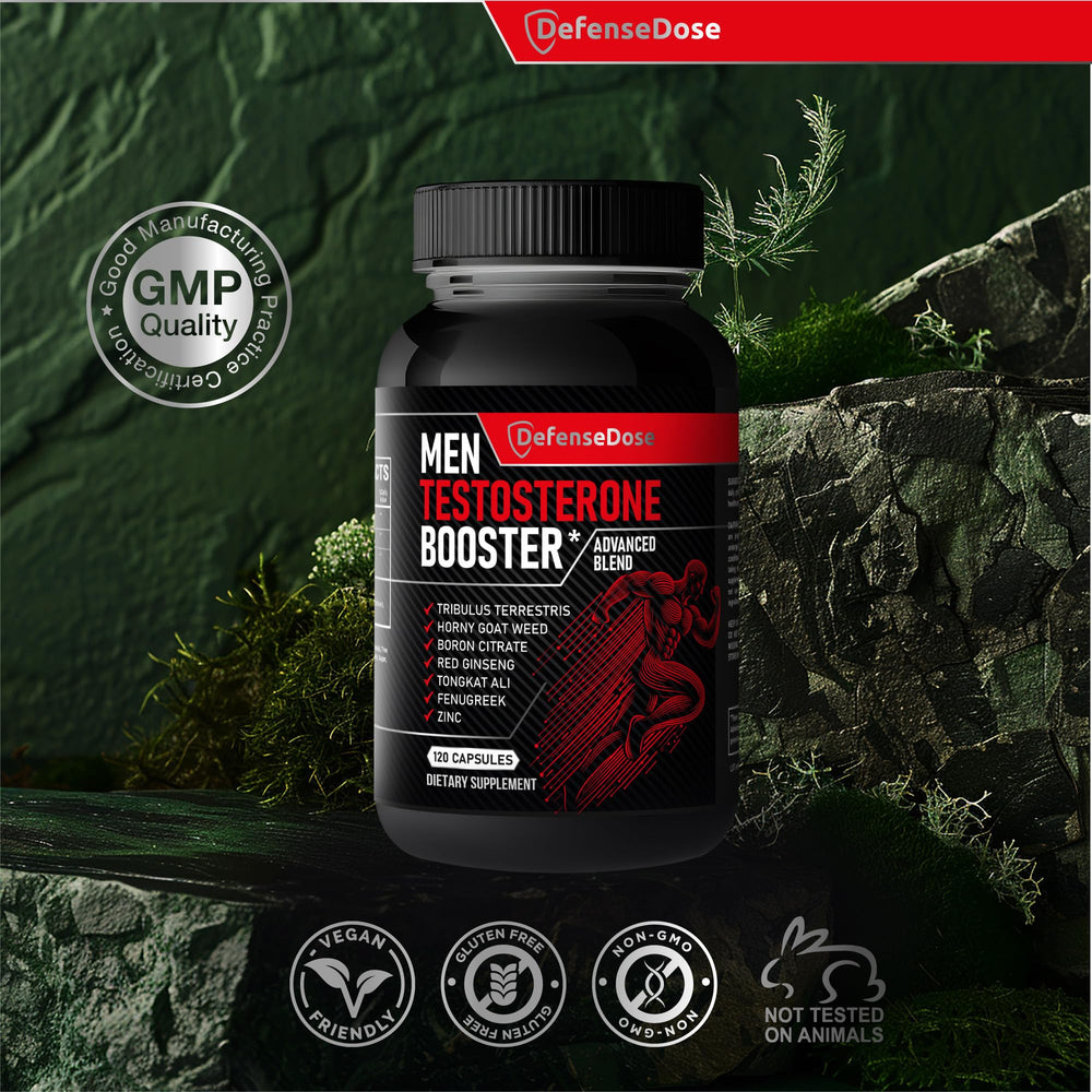 Defense Dose bottle with shaker cup during a workout.
