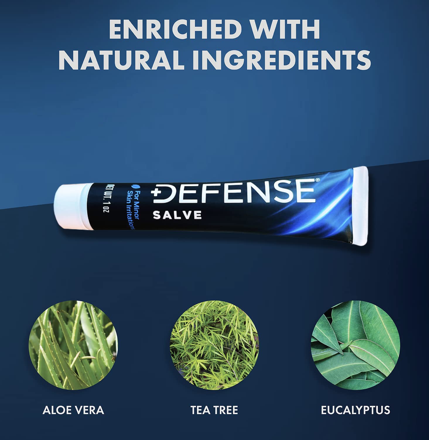 Defense Soap ungüento árbol de té, aplicación en piel irritada para alivio suave