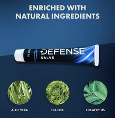 Defense Soap ungüento árbol de té, aplicación en piel irritada para alivio suave
