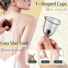 DEFUNX extension tube and pump in use for efficient suction during cupping.