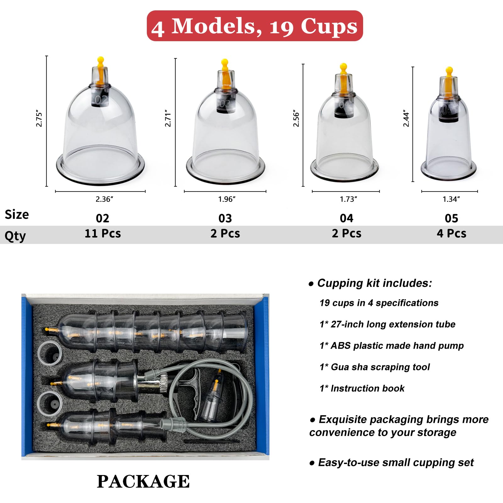 DEFUNX cupping set extension tube enables easy self-application for targeted massage.