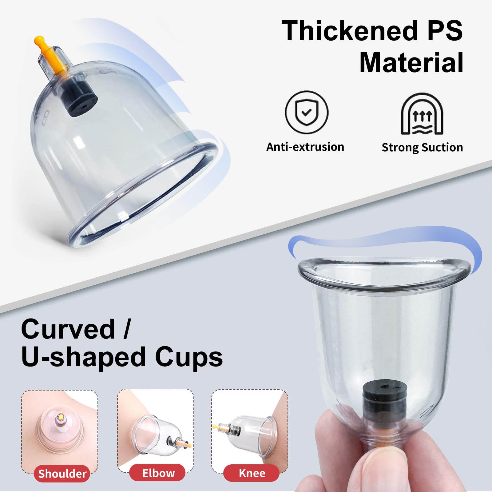 DEFUNX cupping set includes gua sha tool for soothing massages.
