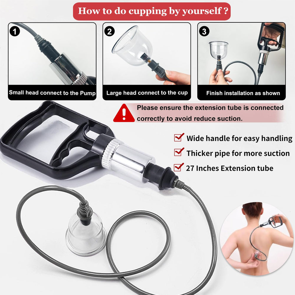 DEFUNX cupping set instruction book guiding safe setup and use.