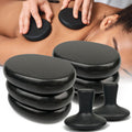 DEFUNX Hot Stones Massage Set – 8 Pcs Basalt Stone Kit for Home Spa, Relaxation & Gentle Pain Relief