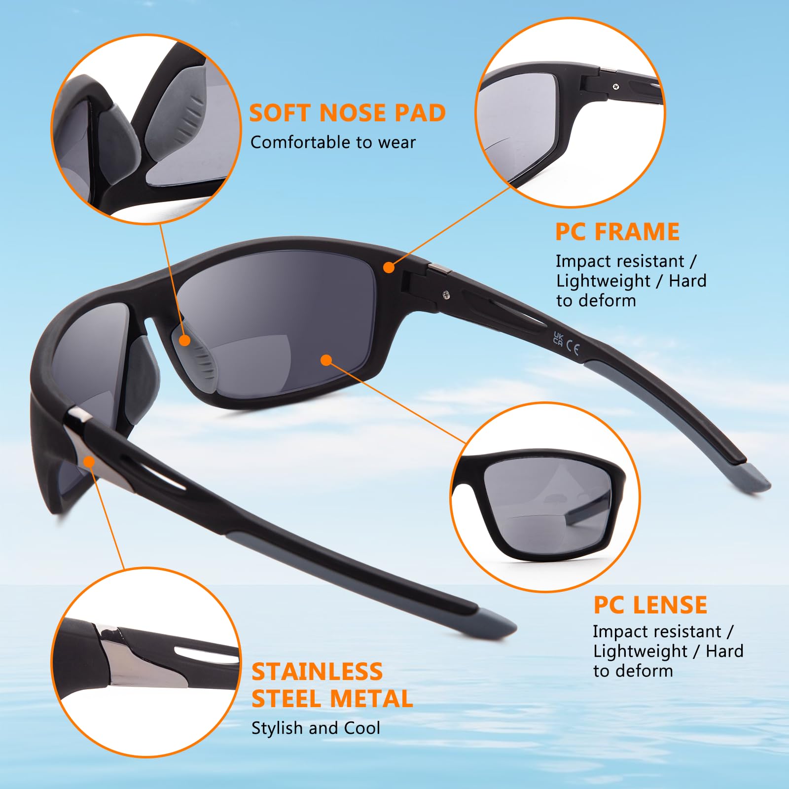 DEHOTRE UV400 protection lenses block UVA/UVB/UVC for sunny days