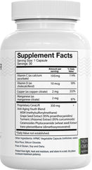 Del Mar Labs CeraLift capsules close-up highlighting vegetarian capsules for daily nourishment