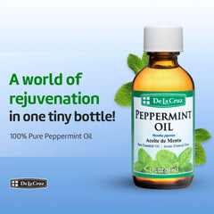 Close-up of peppermint leaves, De La Cruz source for high quality oil