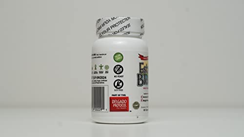 EstroBlock Pro capsules closeup highlighting convenient daily hormone support.