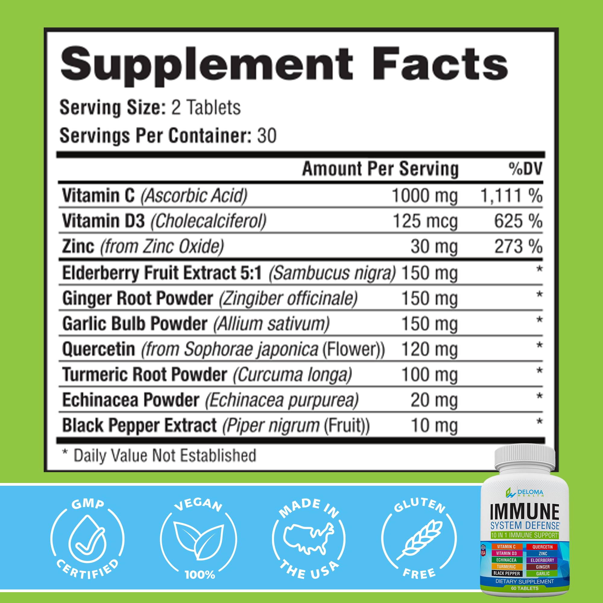 Deloma Health vegan non-GMO USA-made packaging communicates clean, convenient wellness.