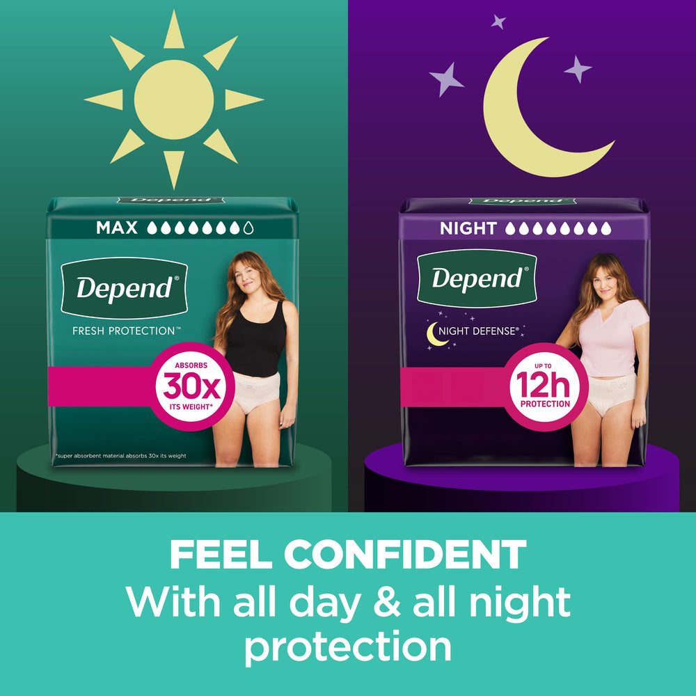 Depend Fresh Protection packaging may vary in stores and online.