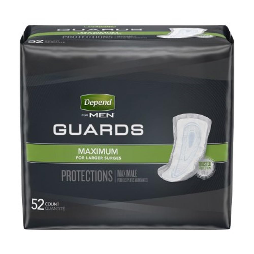 Depend men's guards in underwear fit offering discreet protection for active days