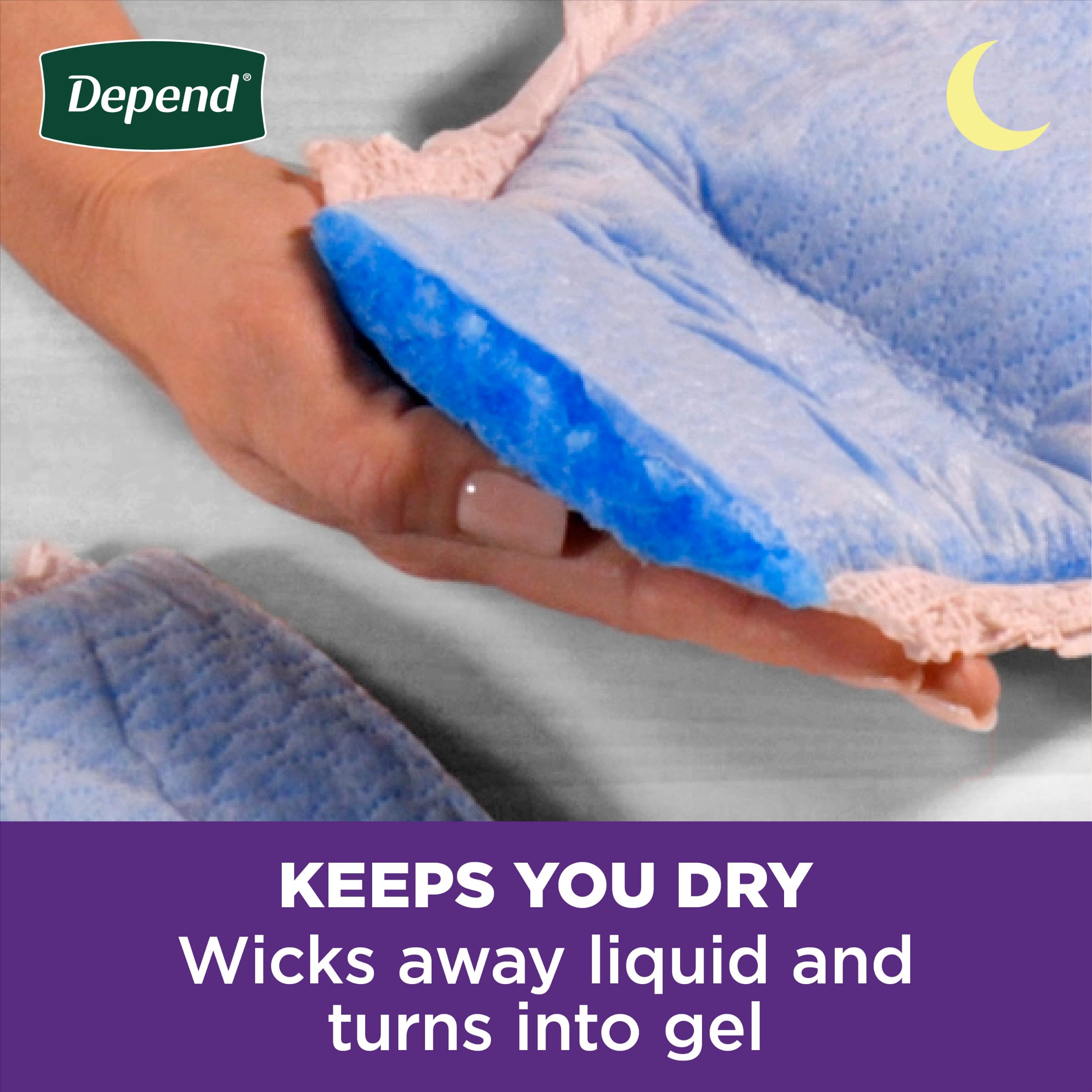 Depend Night Defense packaging variations reflect different packaging options.