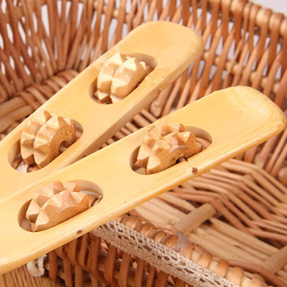 Eco-friendly bamboo back scratcher from Dependable Industries Essentials highlighting natural material.