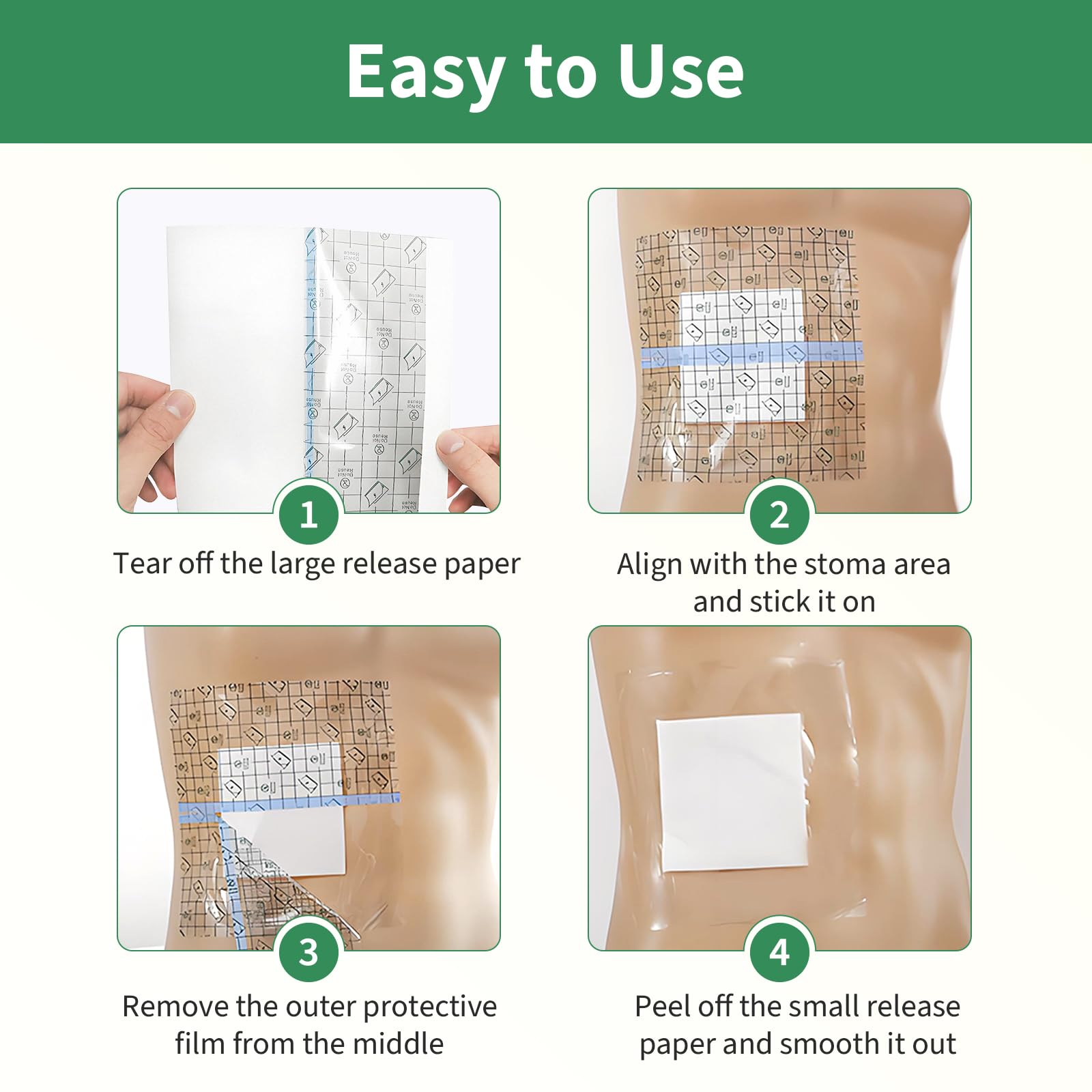 Deraymi one-time-use patch for clean disposal after shower