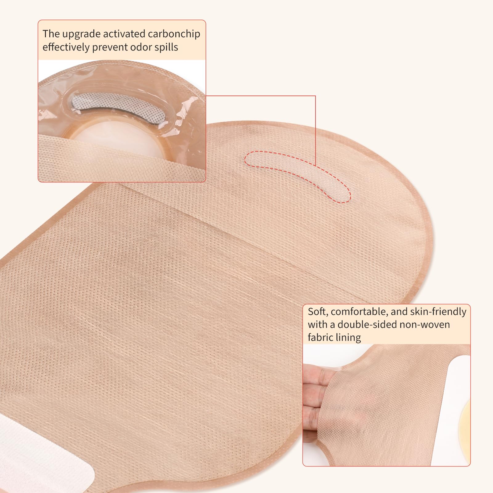DERAYMI skin barrier with measure card supports a precise, personalized fit.