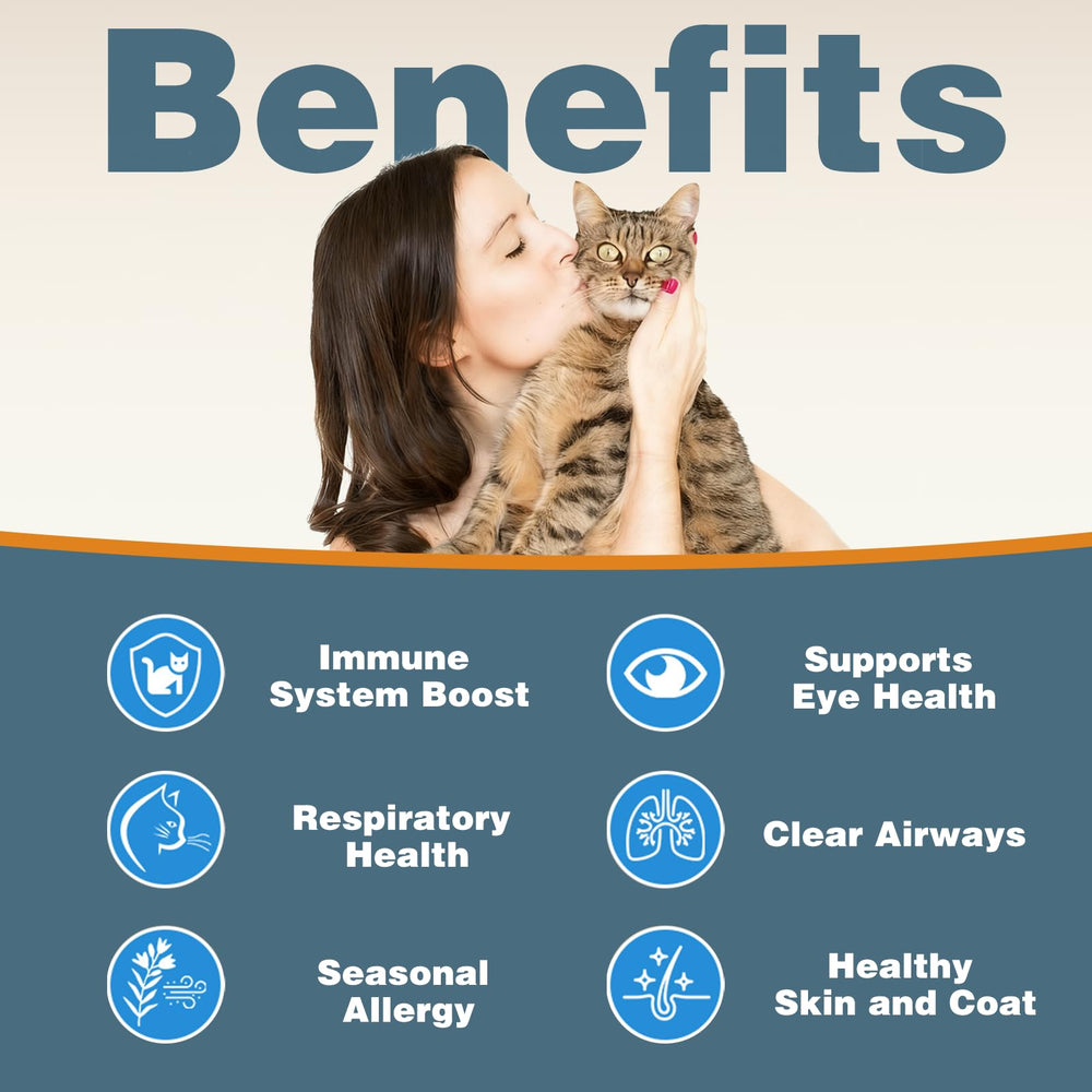 Derggzey L-Lysine dropper shows precise daily dosing for cats.