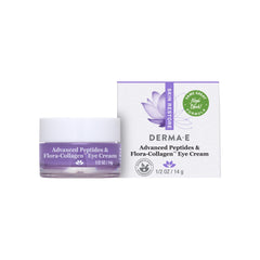 Derma E advanced peptides eye cream bottle showing hydration potential