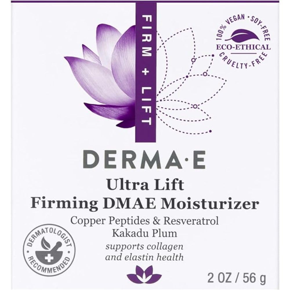 Derma E Firm + Lift Alpha Lipoic Acid highlighted on packaging.