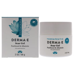 Derma E Gel Scar bottle front view showing easy-to-use scar gel for daily skincare