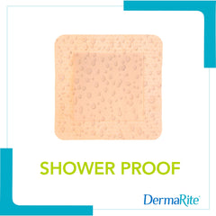 DermaRite ComfortFoam Border low-profile border flexes with body contours for comfortable wear.