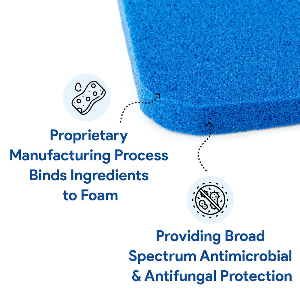 DermaBlue+ foam dressing close-up of textured surface for comfort and protection