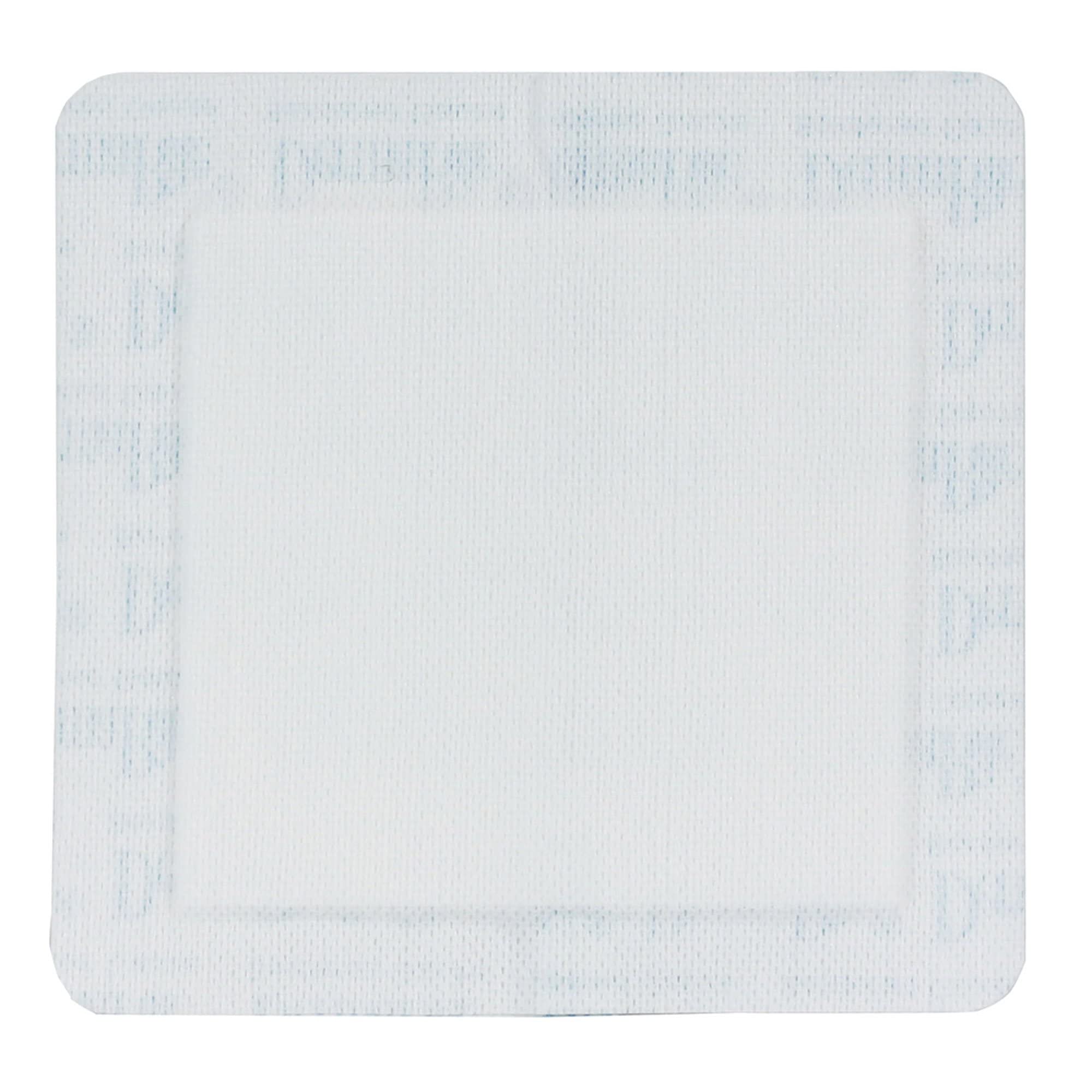 DermaRite gauze dressing close-up shows absorbent layer for moisture control.