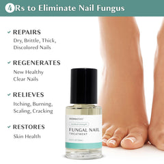 DERMATOOL nail condition closeup showing improved appearance and texture over time.