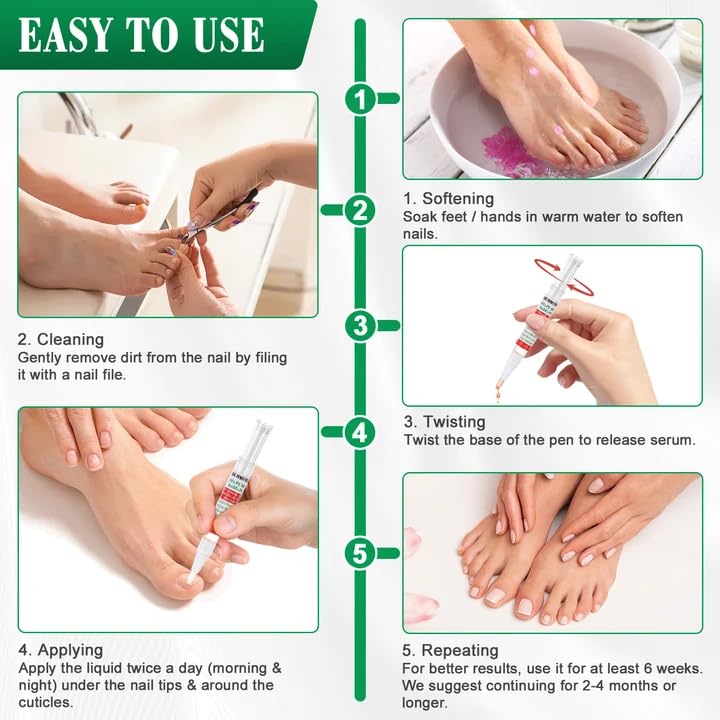 DERMFREE Toe Nail Fungus Renewal Pen absorption-friendly formula reduces wait time between applications.