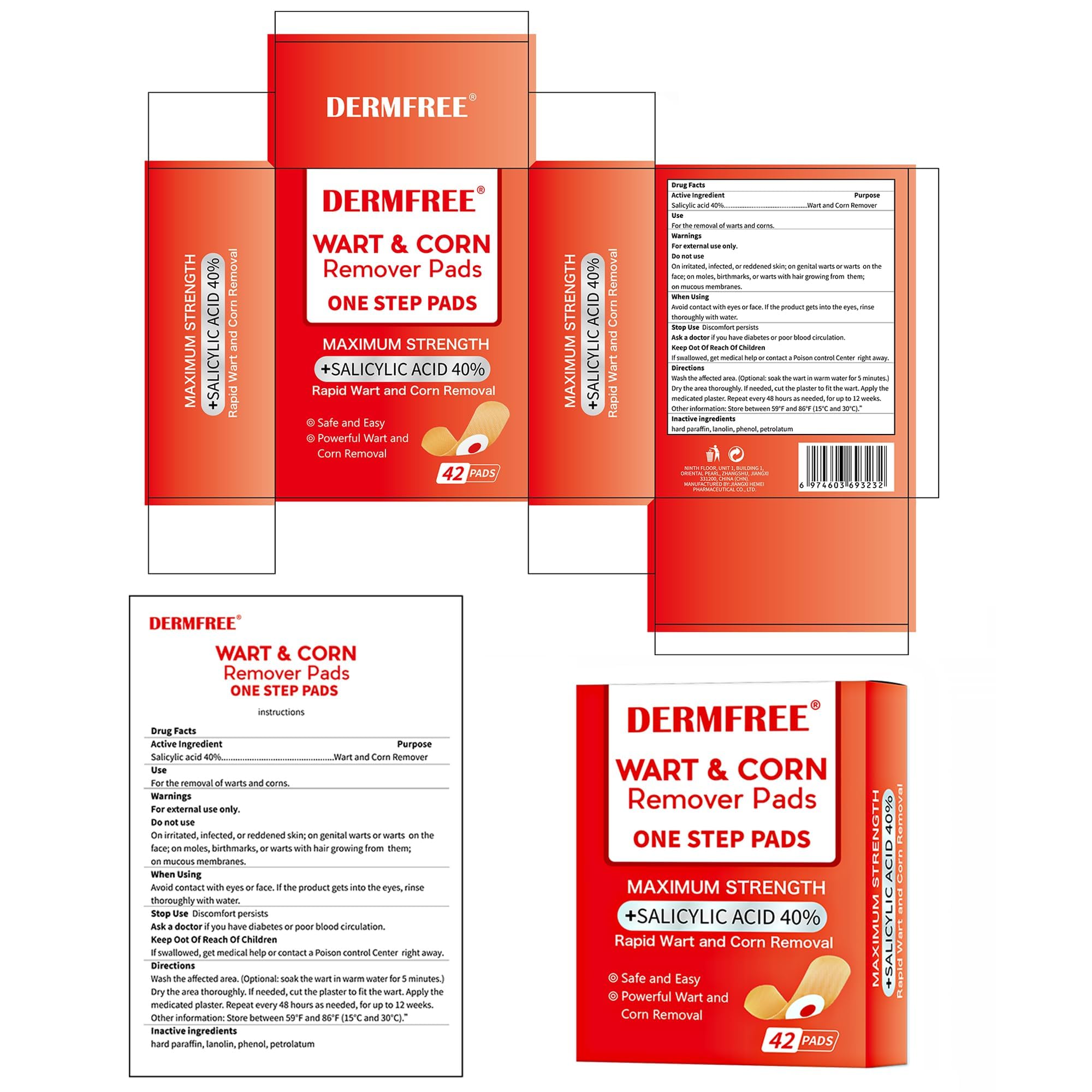 DERMFREE cushion provides discreet protection during daily wear.