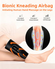 DermoPrime leg massager offers three modes for varied comfort.