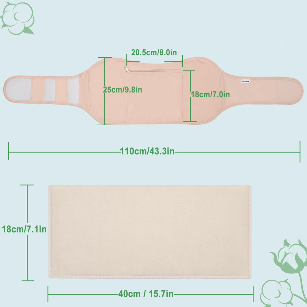 DEROWN castor oil pack wrap application for comfortable skin contact