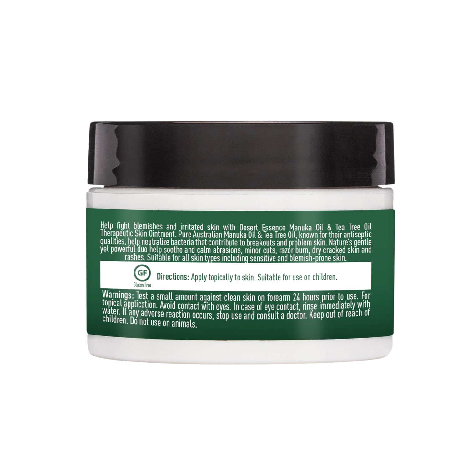 Desert Essence Ointment Tube Close-up highlighting portable packaging.