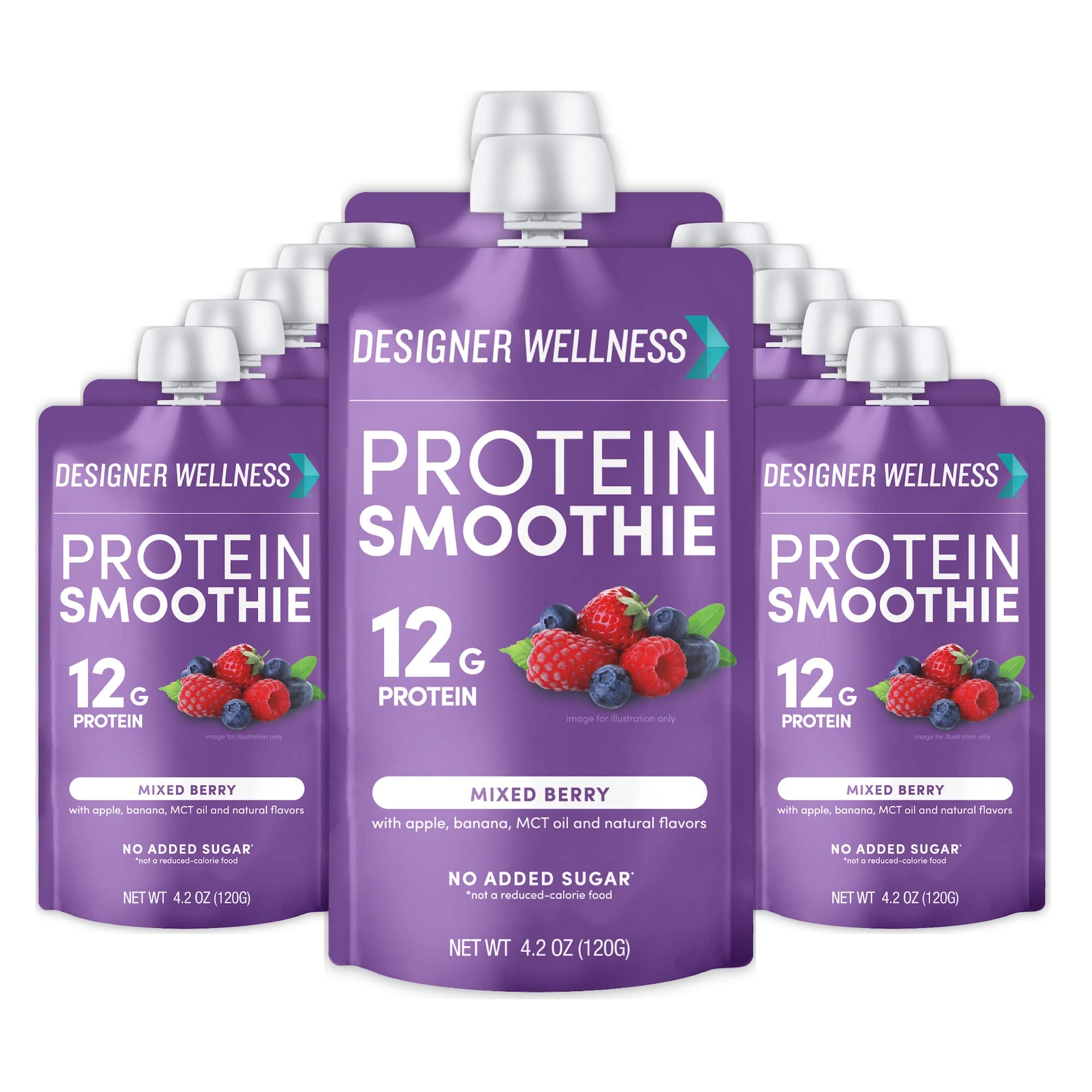 Designer Wellness Berry Smoothie Bowl showcases real fruit for a satisfying breakfast on the go