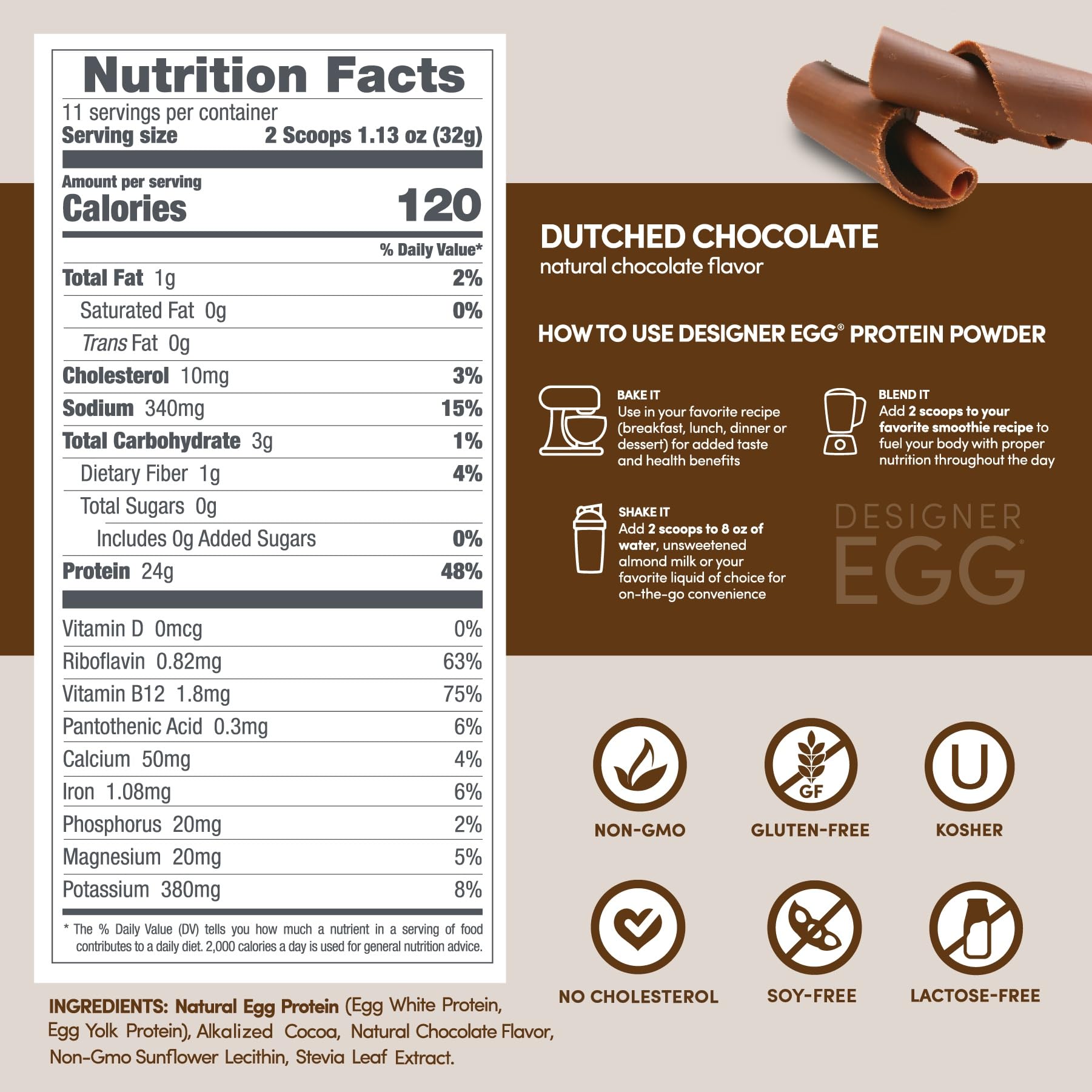 Designer Wellness Designer Egg packaging conveys USA-made quality and cGMP compliant facility