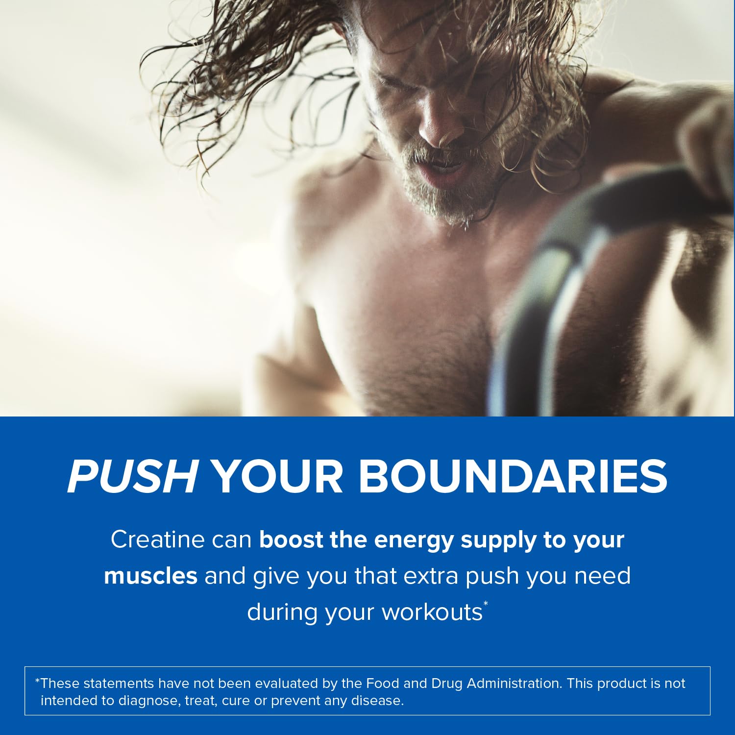 90 servings in Designs for Sport creatine canister