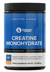 Designs for Sport micronized creatine monohydrate canister for easy absorption
